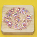 Transparent Plating Corgi Acrylic Beads 18mm Iridescent 20pcs 6