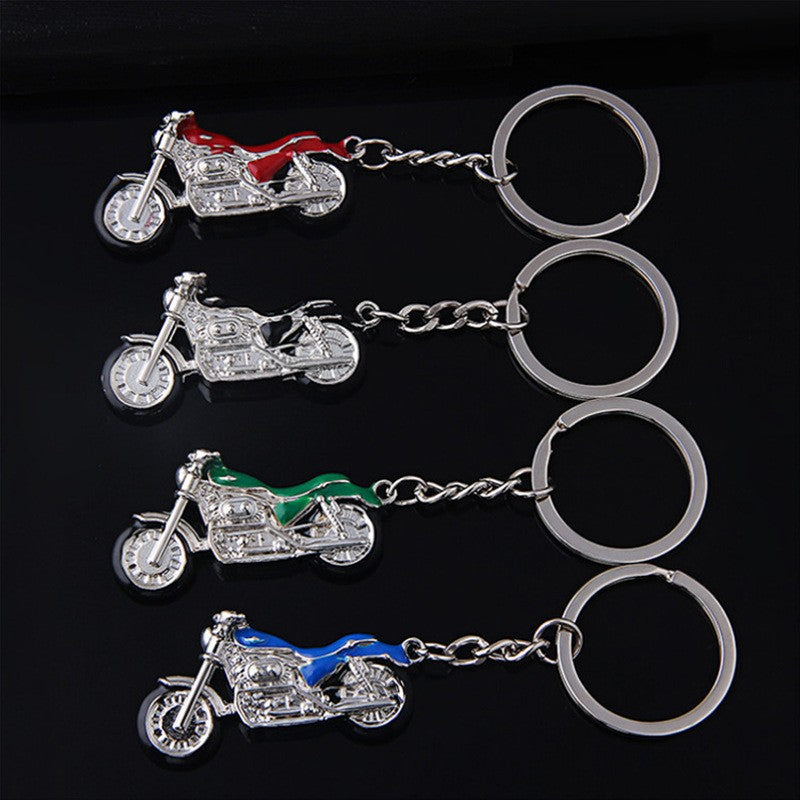 Metal Motorcycle Keychain Classic Bike Design Zinc Alloy 3