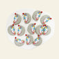 Silicone Focal Beads Lunar Unicorn Holding Moon 20pcs 15