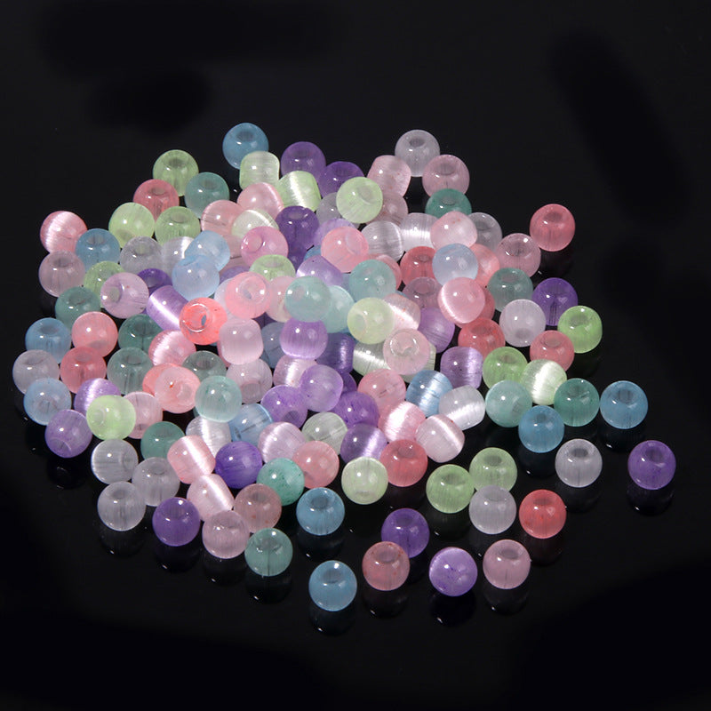 Seed Glass Beads 4mm Shimmer Imitation Opal Mixed Colors 400pcs 6