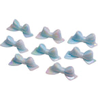 Glow In The Dark Bow Acrylic Beads 20x46mm Double Color Plating 5pcs 5