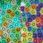 Glow Flat Smiley Star Heart Flower Acrylic Beads 10-12mm 100pcs 7