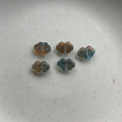 Czech Glass Beads Auspicious Clouds 9x13mm Translucent Mixed Colors 100pcs 10