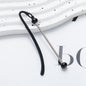 Beadable Bookmark Metal Curved Design Shiny Bead Ends Multicolor 9