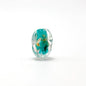 Lampwork Glass Beads Irregular Oval Gold Dust Filled 13mm 10pcs 13