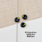 Donut Metal Beads 13mm Painted Enamel Pastel 10pcs 11