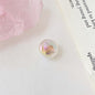 Glow Plating Round Acrylic Beads 15mm Double Color Meteorite 100pcs 5