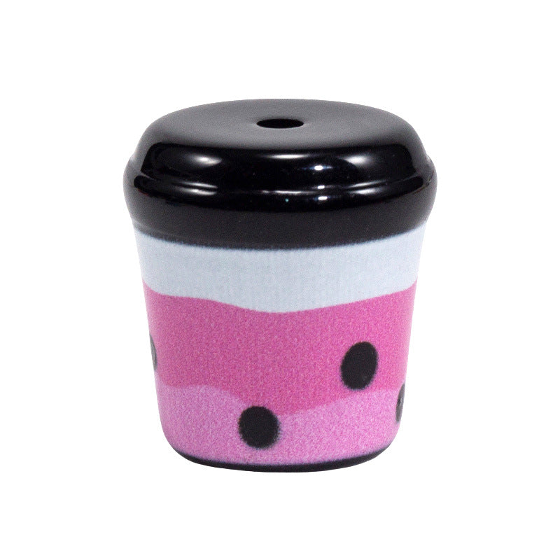 3D Bubble Tea Acrylic Beads 21mm Transparent Colorful 10pcs 11