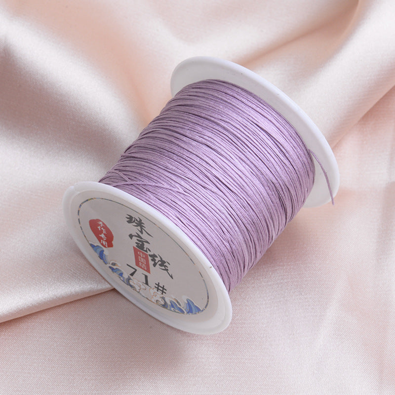 Nylon Thread Solid Color Glossy Finish 0.4mm 60m Spool 48