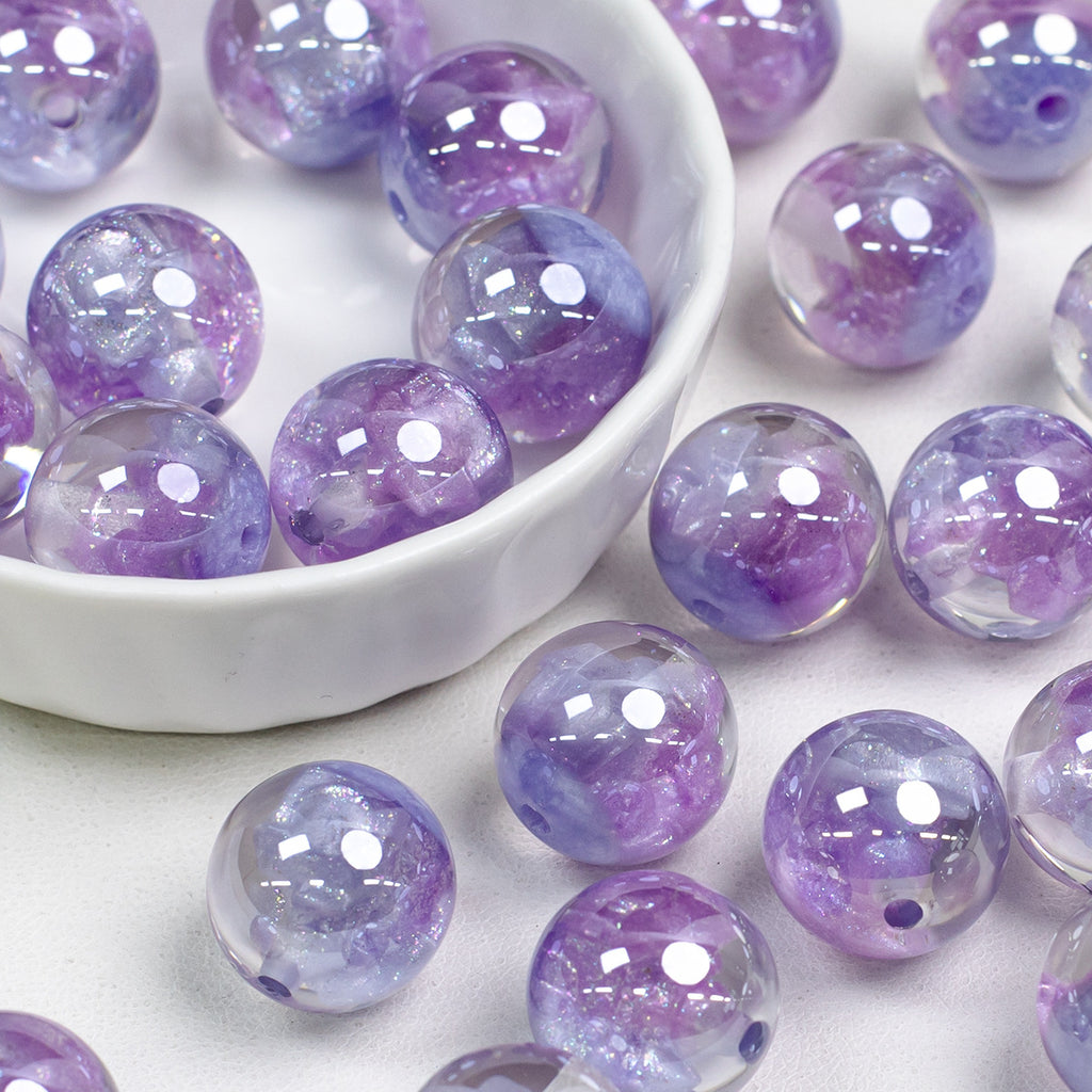 Luminous Shimmer Moonlight Resin Beads 16mm Round 10pcs 4
