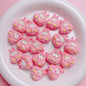Kawaii Resin Beads 25mm Creamy Color UV Plating 5pcs 11
