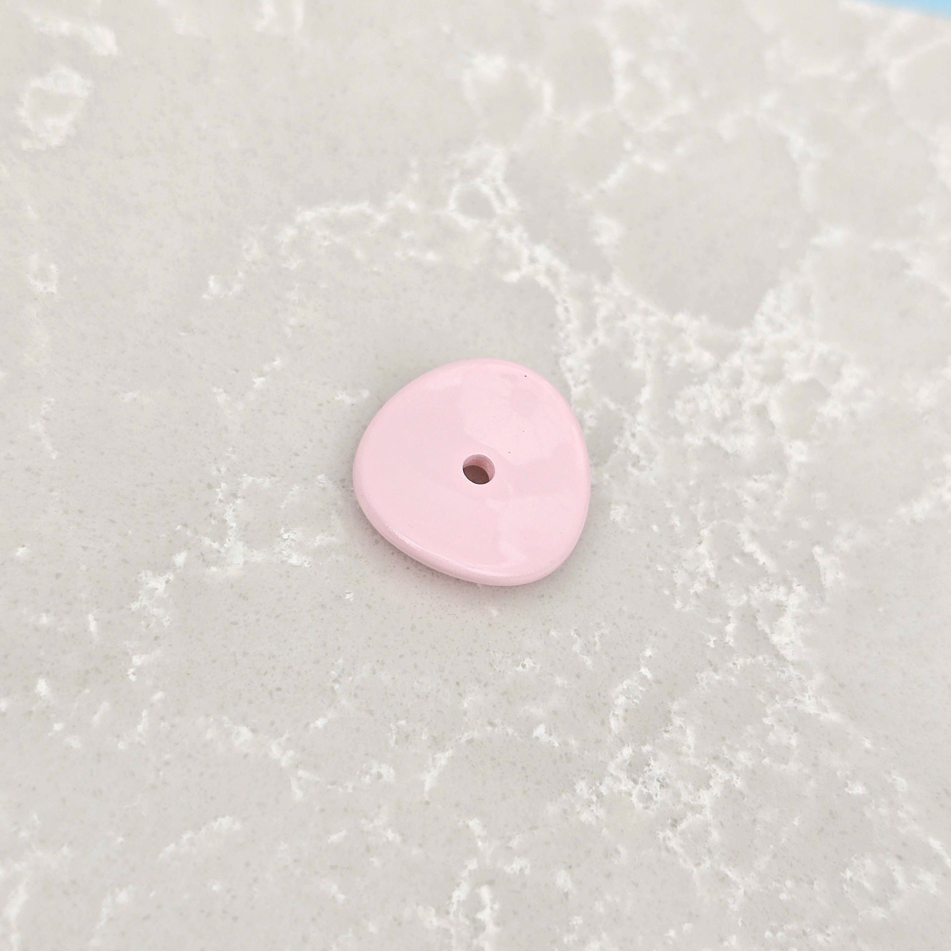 Acrylic Potato Chips Spacer Beads 14mm Baking Painted 20pcs 9