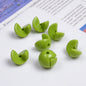 Solid Color Snap-fit Half Sphere Acrylic Beads 12mm Glossy 100pcs 12