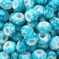 Flat Acrylic Beads 15mm Large Hole Printed Marbled 60pcs 9