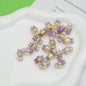 Plated Rhombus Acrylic Beads 13mm Transparent Iridescent 20pcs 10