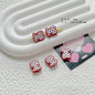 Christmas Series Metal Beads Baking Painted Alloy 20pcs 33