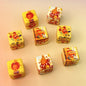 Lovely Twinkl Printed Square Acrylic Beads 14mm 10pcs 4