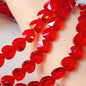 Heart Transparent Glass Beads 12mm Faceted Smooth 10pcs 17