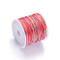 Nylon Rainbow Variegated Beading Thread 0.8mm Diameter 60m Spool 17