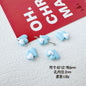 Bear and Double Heart Metal Beads 13mm Baking Painted Alloy 10pcs 16