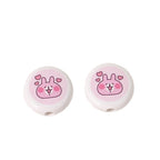 Double-Sided Flat Bunny Acrylic Beads 18mm Pink 10pcs 5
