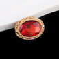 Double-Sided Heart Rhinestone Beads 24mm Vintage Alloy 10pcs 23