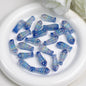 Plating Colorful Fish Bone Resin Beads 24mm 10pcs 5