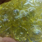 Transparent Valley Lily Flower Acrylic Beads 16 23mm UV Plating 100pcs 7