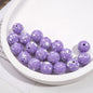 Colorful Speckled Acrylic Beads 12mm Round Mixed Colors 200pcs 8