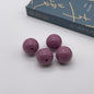 Opaque Bubblegum Beads 20mm Solid Color Glossy Mixed 113pcs 23