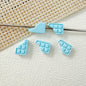 Round Metal Beads Baking Painted Smiling Chocolate Series 20pcs 15