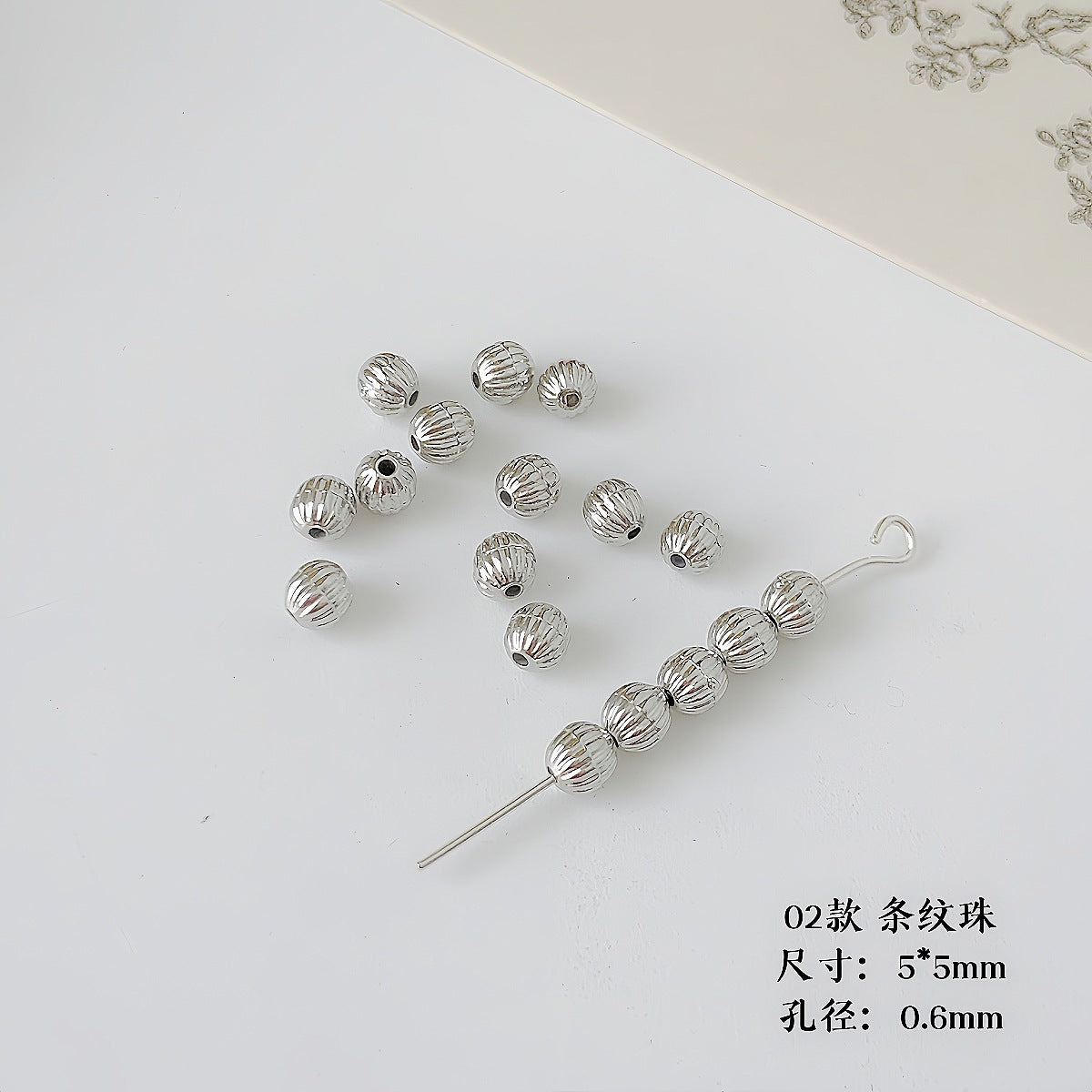 Christmas Tree Heart Acrylic Beads Silver Faceted CCB Plastic 5
