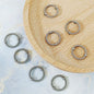 Ring Metal Beads Frame 14mm Beaded Texture Alloy 100pcs 4