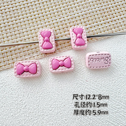 Sunflower and Gift Box Metal Beads 12mm Pastel Painted 10pcs 11