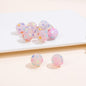Rhinestone Bubblegum Beads 16-20mm Colorful Resin Sparkle 10pcs 6