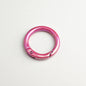 Alloy Iridescent Plating Spring Key Rings 20mm and 25mm 10pcs 19