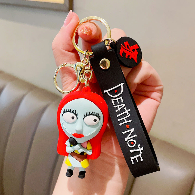 Cartoon Halloween Pumpkin Man Keychain Playful Spooky Character 6