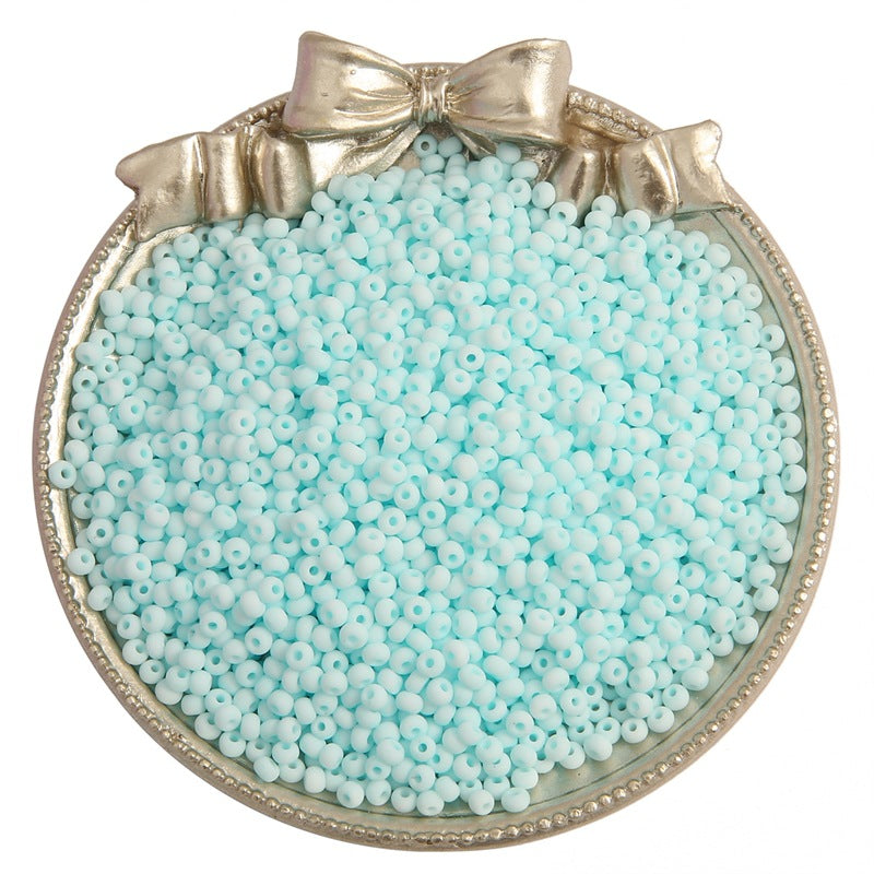 Frosted Seed Glass Beads 4mm Pastel Colors Matte Finish 320pcs 17
