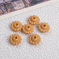 Acrylic Flower Spacer Beads 9mm Baking Painted 100pcs 6