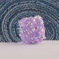Glitter Square Acrylic Beads 20mm Wrapped Sparkle 10pcs 14