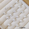 Round Metal Beads 5.8mm Tibetan Pattern Antique Silver Gold Tone 100pcs 2