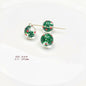 Hand Painted Transparent Glass Beads 12-14mm Christmas Series 1pc 12