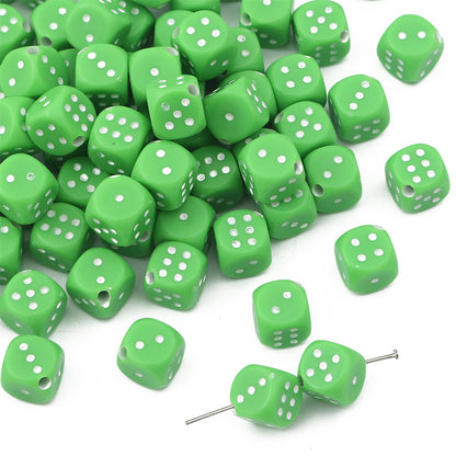 Dice Acrylic Beads 10mm Colorful Mixed 60pcs 10