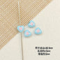 Bone and Heart Metal Beads 15mm and 10mm Baking Painted Alloy 10pcs 18