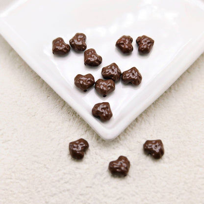 Heart Metal Beads 11mm Baking Painted Meteorite Zinc Alloy 20pcs 16