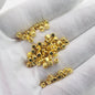 Square Metal Beads 3/4mm Gold Silver Tone Zinc Alloy 1pc