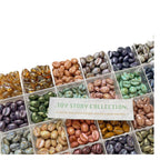 Vintage Czech Coffee Bean Lampwork Glass Beads 8x11mm 10pcs 5