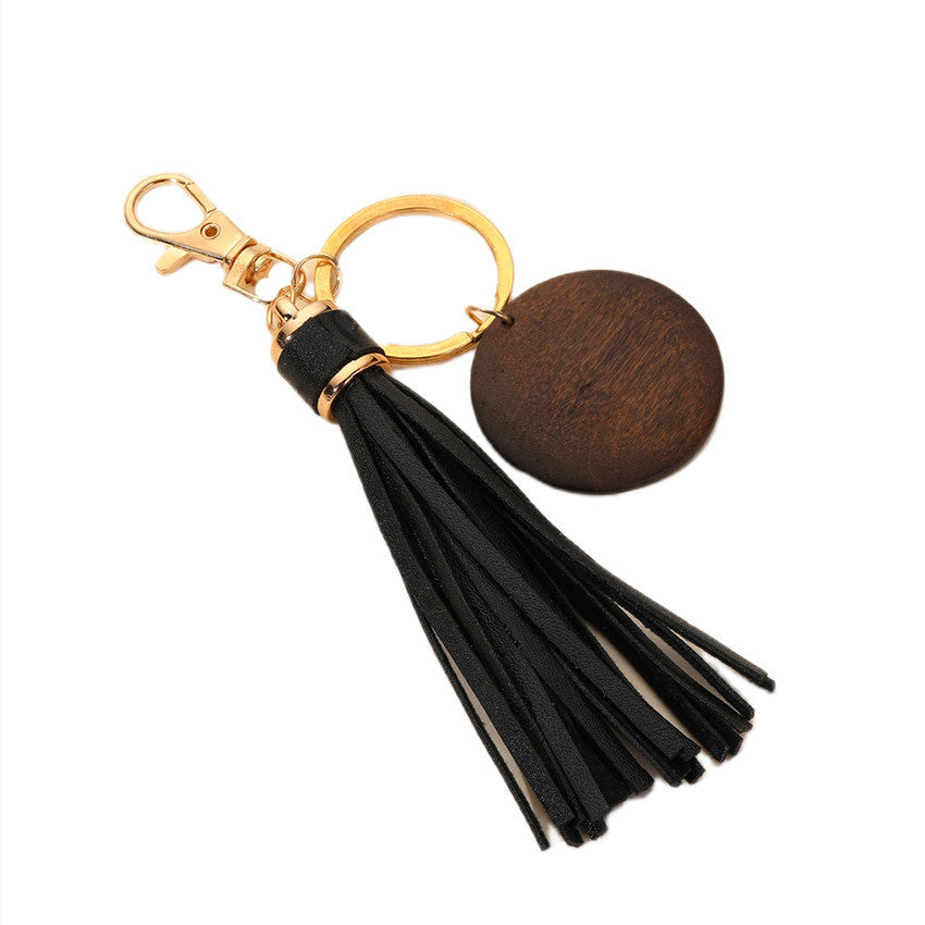 PU Tassel Keychain Metal Rainbow Color with Lobster Clasp 5