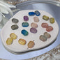 Czech Glass Beads Oval 13x18mm Soft Pastel Iridescent 100pcs 4