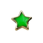Star Enamel Acrylic Beads 13mm Large Hole Glossy Colors 50pcs 2